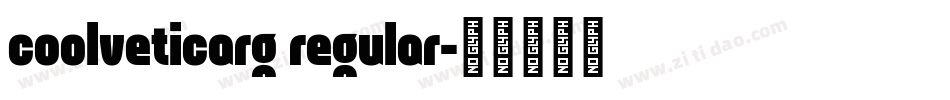 coolveticarg regular字体转换